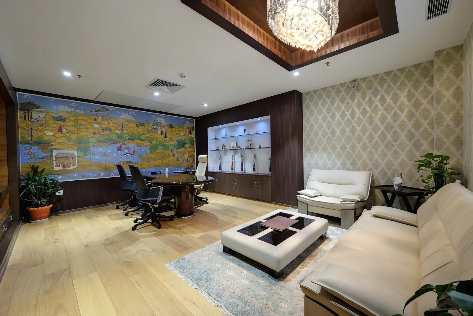 A director’s room, with its own meeting table