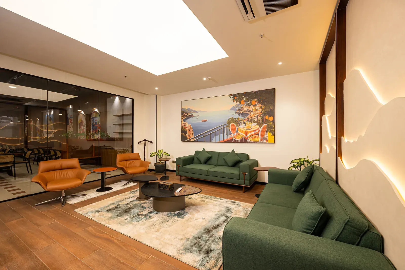 The lounge beside the dining hall